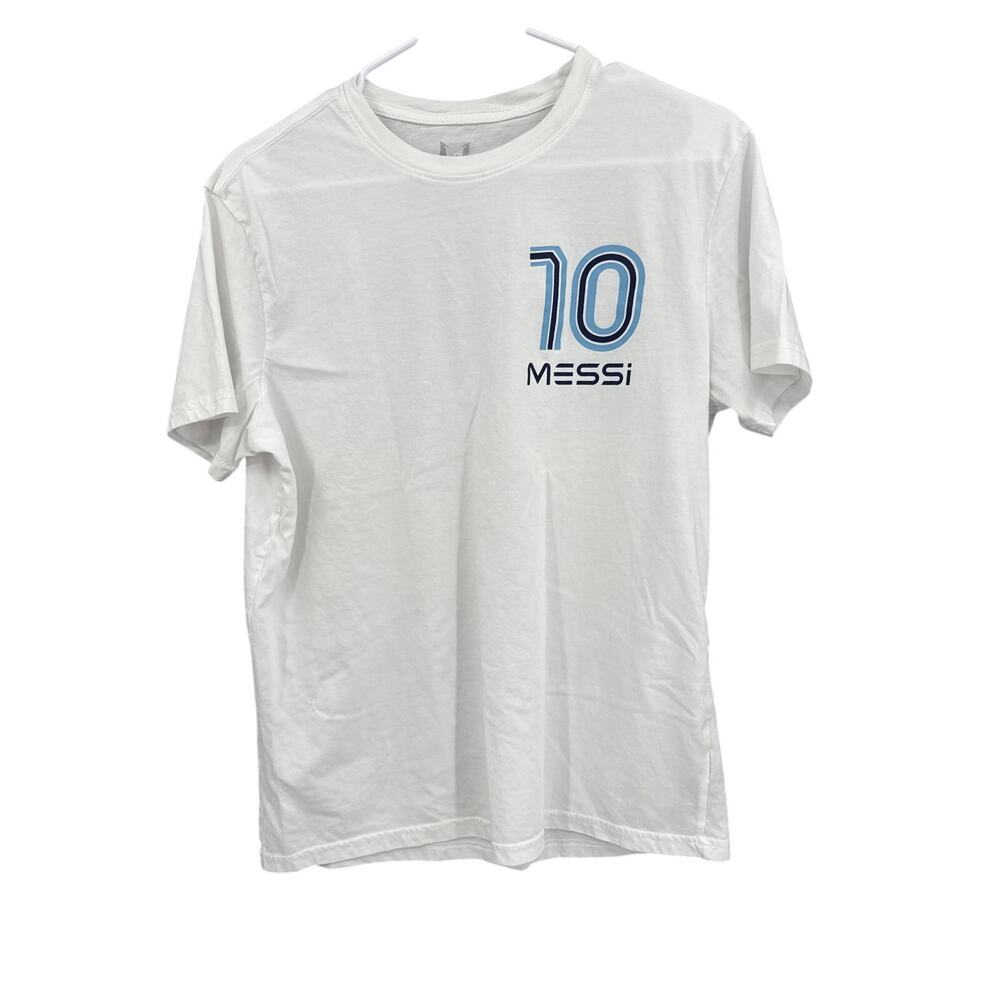 NEW Messi #10 Worldwide Legend White T-Shirt Men's Small